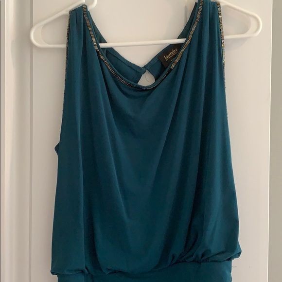 Teal evening gown - Picture 2 of 5